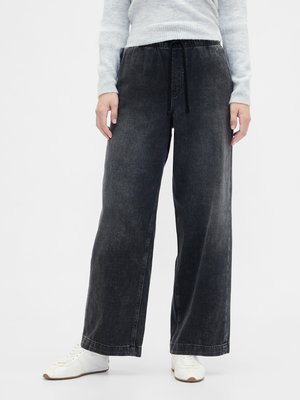 GAP PULL ON WIDE LEG  - Wide leg - washed black