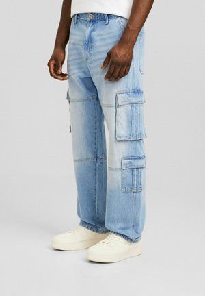 Relaxed fit -farkut - light-blue denim