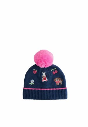 Next, POM BEANIE HAT - Beanie - navy characters