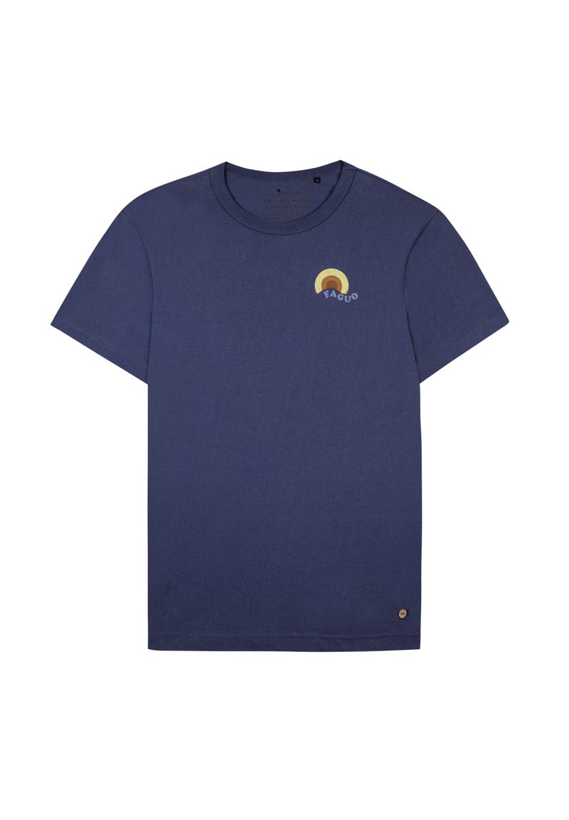 Faguo T-shirt print blauw