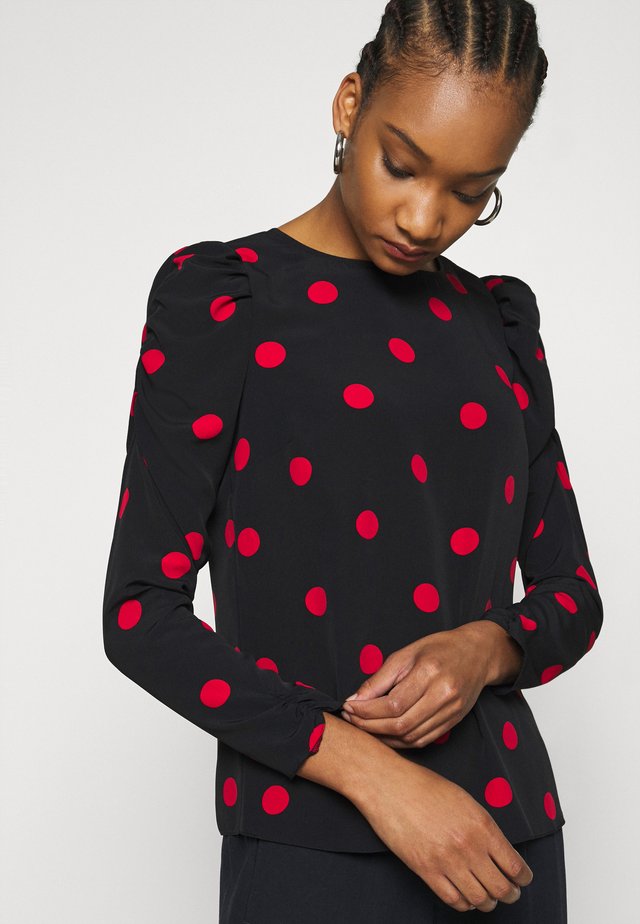 SPOT STABLE PUFF LONG SLEEVE - Camiseta de manga larga - red