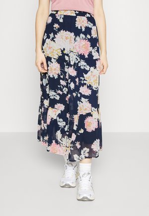 ONLY Tall ONLSTAR LIFE MAXI SKIRT  - Jupe trapèze - night sky star garden flower