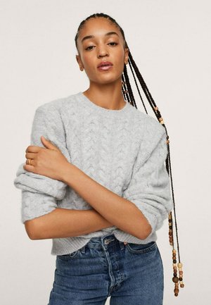 TRENZA - Maglione - gris chiné clair