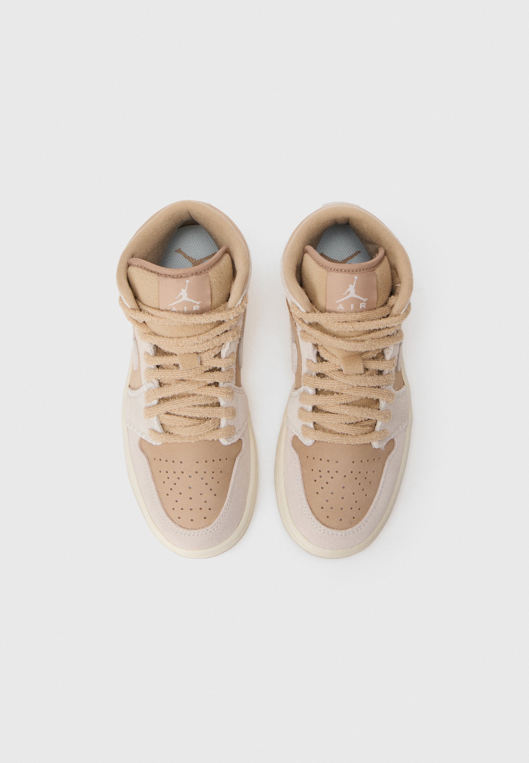 Jordan AIR JORDAN 1 MID - Sneakers high - hemp/light orewood brown