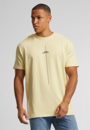 THINK DIFFERENT HEAVY - T-shirts med print - softyellow