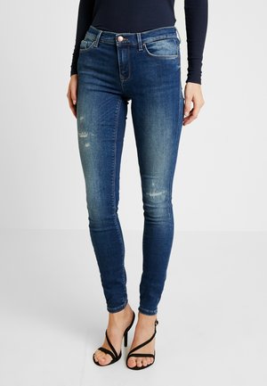 Vaqueros pitillo - dark-blue denim