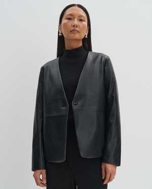 NOEBE - Kunstlederjacke - black