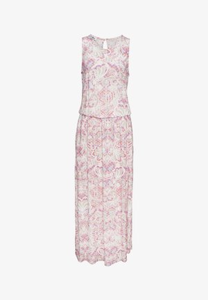 Buffalo, Maxi dress - creme-pink bedruckt