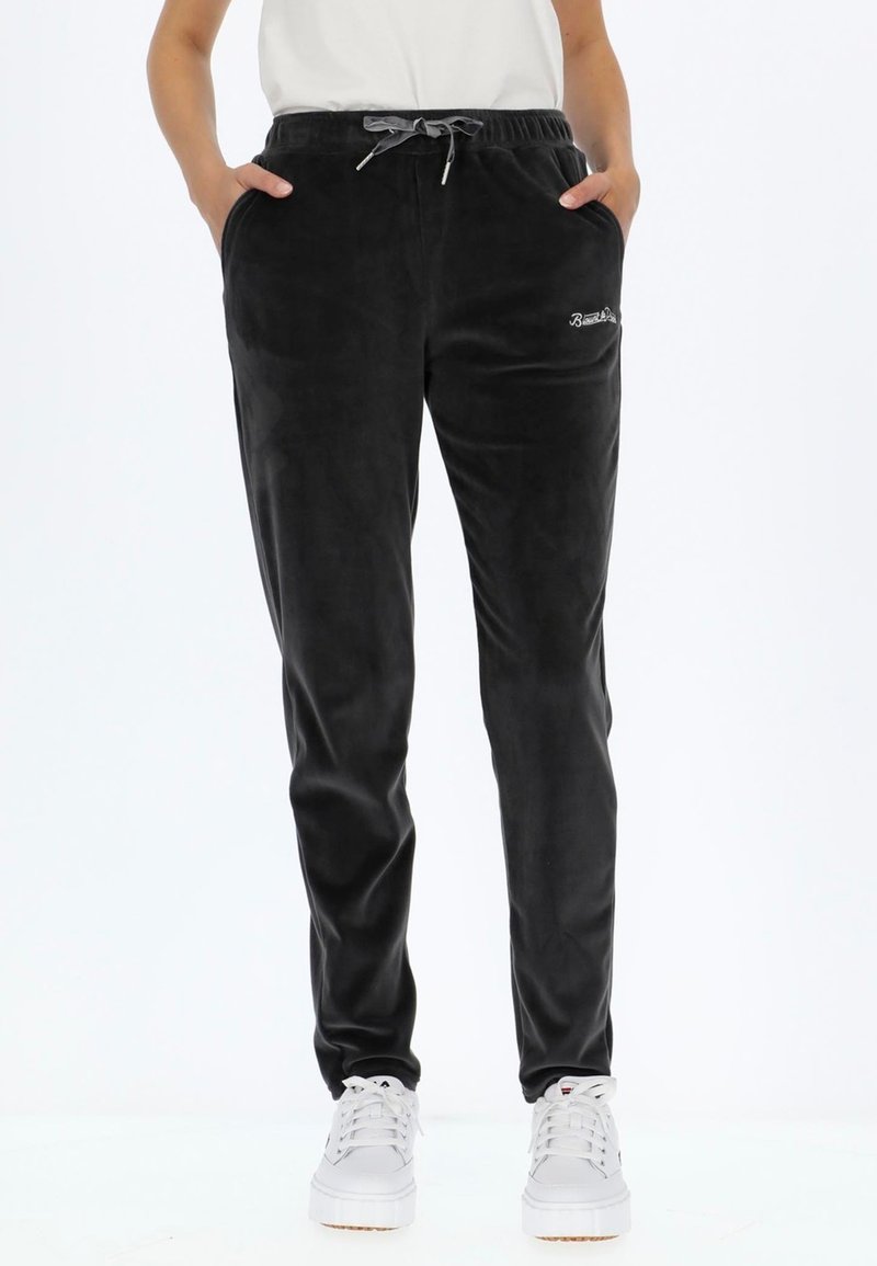 Blount & Pool LA VELOUR Tracksuit bottoms charcoal/dark grey