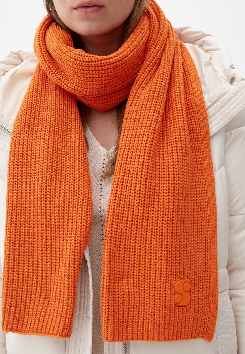 s.Oliver EN MAILLE DE MÉLANGÉE - Écharpe - light orange