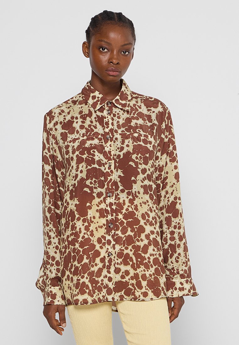 Nanushka Overhemdblouse bruin Nanushka Overhemdblouse bruin