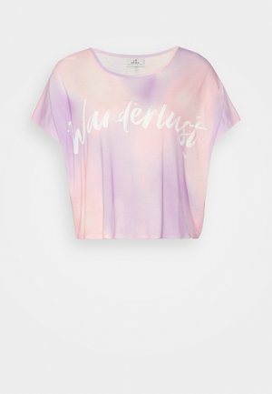 ECOFEELING ALLOVER CROP - Print T-shirt - lilac shade