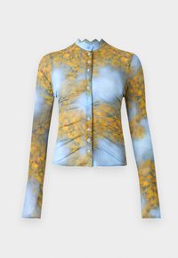 BUTTON UP SHIRT - Hemdbluse - blue/yellow