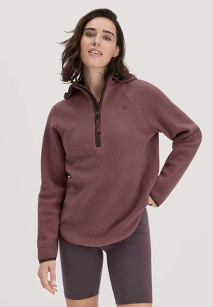 HOODIE - Fleecepullover - rosébraun