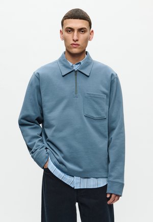 WOOD WOOD, WWHALF ZIPPER 25211, niebieski
