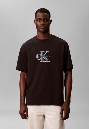 MONOLOGO GRAPHIC RELAXED  - T-shirts print - black