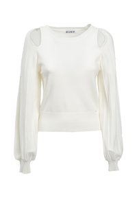 CUT-OUTS SHOULDER - Trui - milk