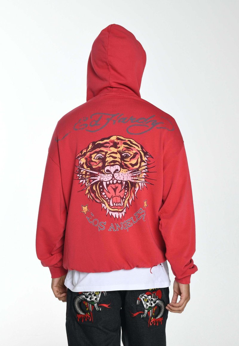 Ed Hardy MELROSE TIGER  - Jersey con capucha - red