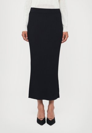 POMEROLA - Jupe crayon - navy