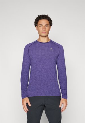 CREW NECK ESSENTIAL SEAMLESS - Långärmad tröja - eclipse melange