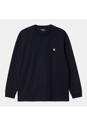 Carhartt WIP CHASE - Maglietta a manica lunga - dark navy gold