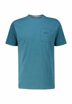LOGO POCKET RESPONSIBILI - Print T-shirt - petrol