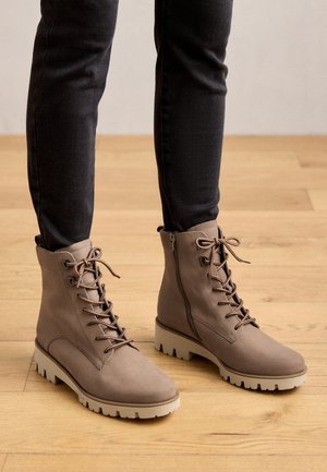 Plateaustiefelette - taupe
