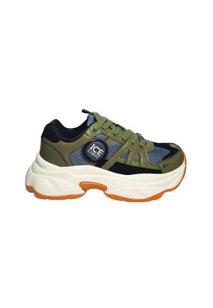 SCARPE UNISEX SNEAKERS LOGO LATERALE CHIUSURA LACCI - Sneakers basse - verde