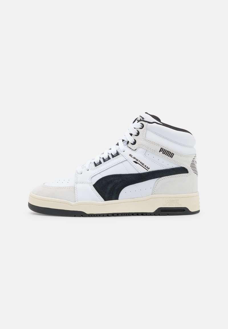 Puma SLIPSTREAM MID HERITAGE UNISEX - Sapatilhas de cano alto - white/black/nimbus cloud