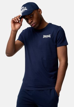 ELMDON - T-shirt med print - navy/white