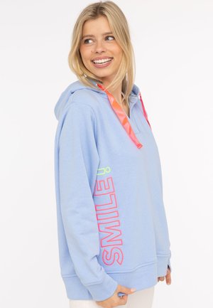SMILE - Sweat à capuche - hellblau