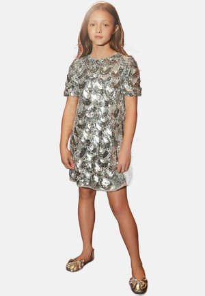 REGULAR FIT - SEQUIN EMBELLISHED - Cocktailjurk - silver
