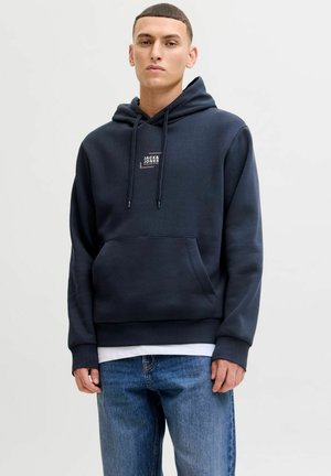 JJECORP GRAPHIC HOOD NOOS - Sweatshirt - navy blazer