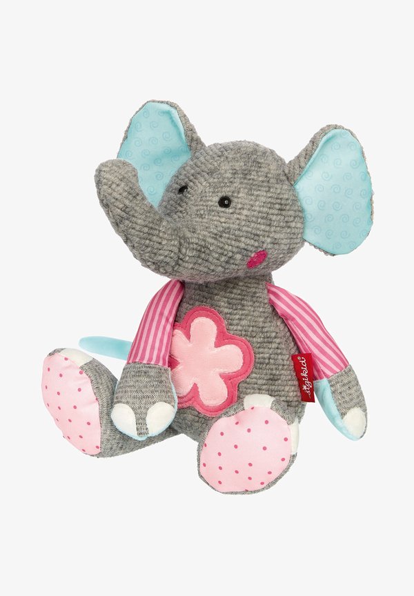 ELEFANT PATCHWORK SWEETY - Kuscheltier - grau