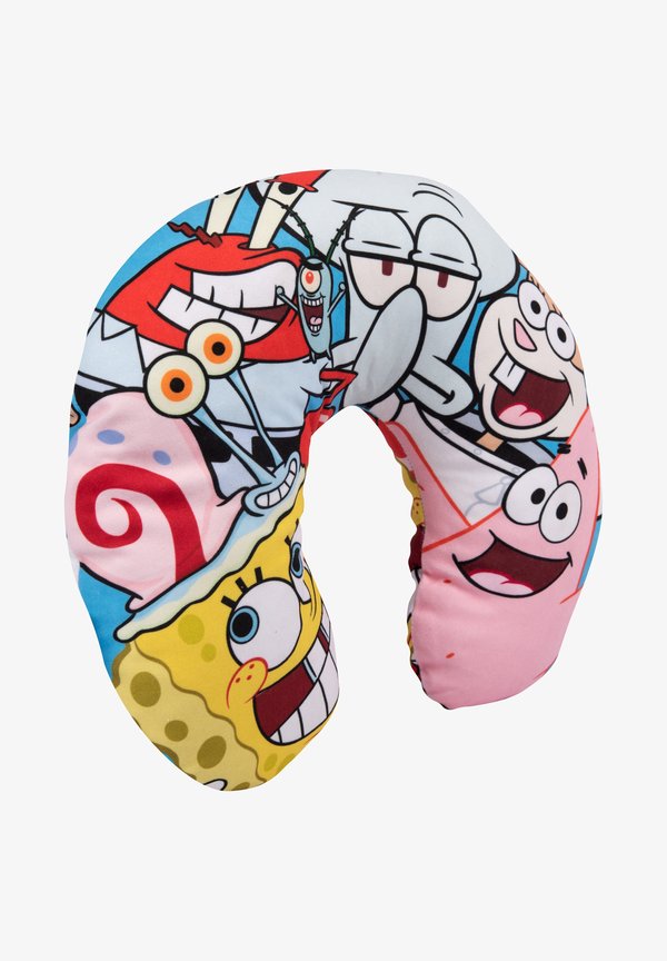 SPONGEBOB SCHWAMMKOPF BEQUEMES NACKENHÖRNCHEN AUTO FLUGZEUG – Stillkissen – mehrfarbig