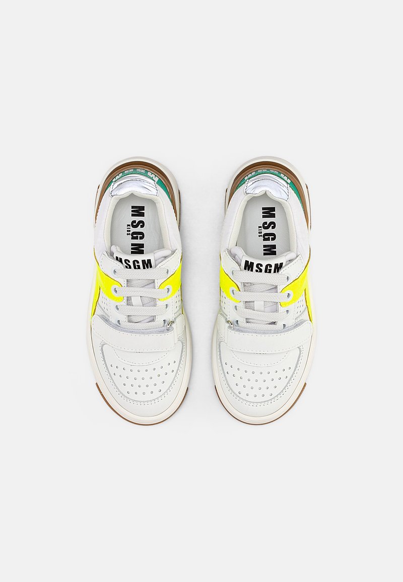 Kinder Sneaker | MSGM Sneaker low white/neon yellow/light green/weiß - LC16588 Kinder Sneaker | MSGM Sneaker low white/neon yellow/light green/weiß - LC16588