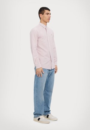 Polo Ralph Lauren SLIM FIT STRIPED OXFORD SHIRT - Chemise - uni wine/white