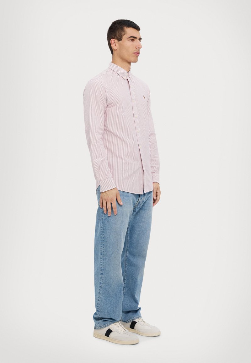 Polo Ralph Lauren LONG SLEEVE SPORT SHIRT - Krekls - uni wine/white