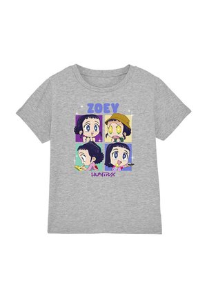 KPOP DEMON HUNTERS - HUNTRIX ZOEY CHIBI BOES - Print T-shirt - mottled grey