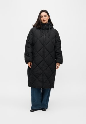ONLY Carmakoma, CARMAGGI LONG HOOD PUFFER OTW - Зимно палто - black