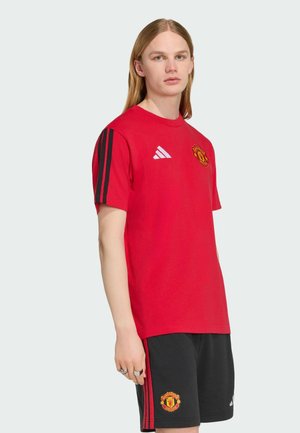 adidas Performance, ADIDAS PERFORMANCE MANCHESTER UNITED DNA T-SHIRT - T-shirt print - mufc red