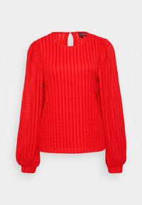 Unselected, fiery red