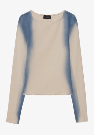 Topper langermet - light blue/light grey