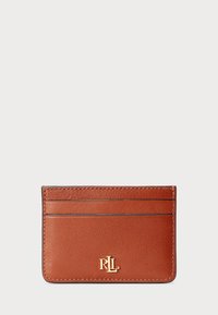 LEATHER CARD CASE - Portefeuille - tan