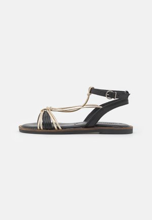 Riemensandalette - black/gold