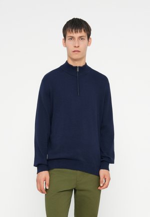 ZIP MOCK - Pulóver - tapestry navy