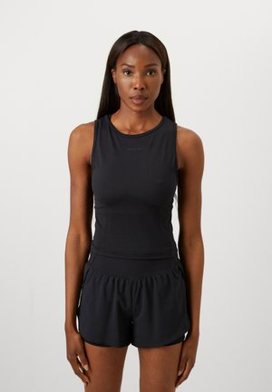 Under Armour PROJECT ROCK SEAMLESS TANK - Toppi - black/anthracite