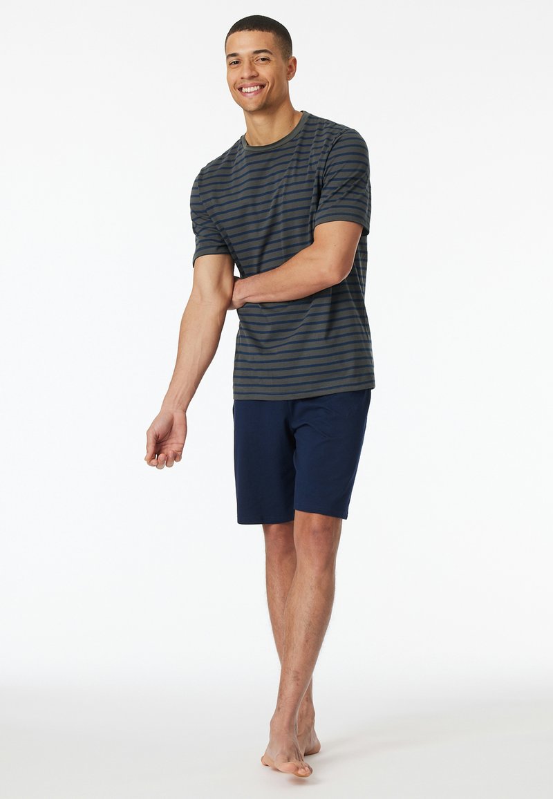 Schiesser CASUAL ESSENTIALS - Pyjama - anthrazit blau