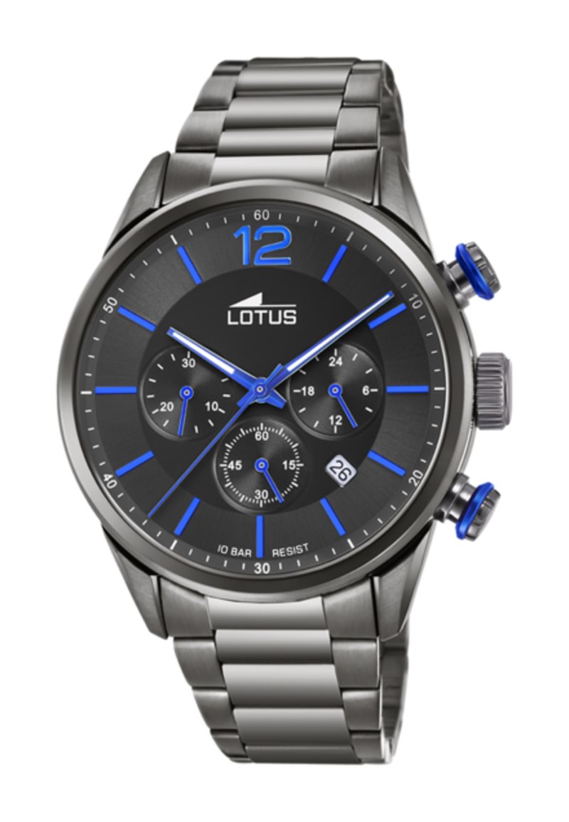 Lotus 18756/3 | Reloj Cronógrafo para Hombre con Esfera Negra