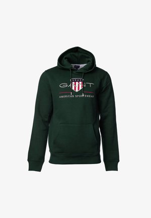 GANT ARCHIVE SHIELD - Kapuzenpullover - grün (tartan green)
